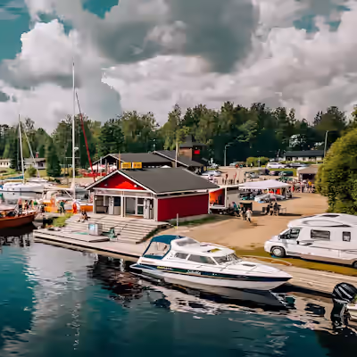 Harbour and camping Savonranta