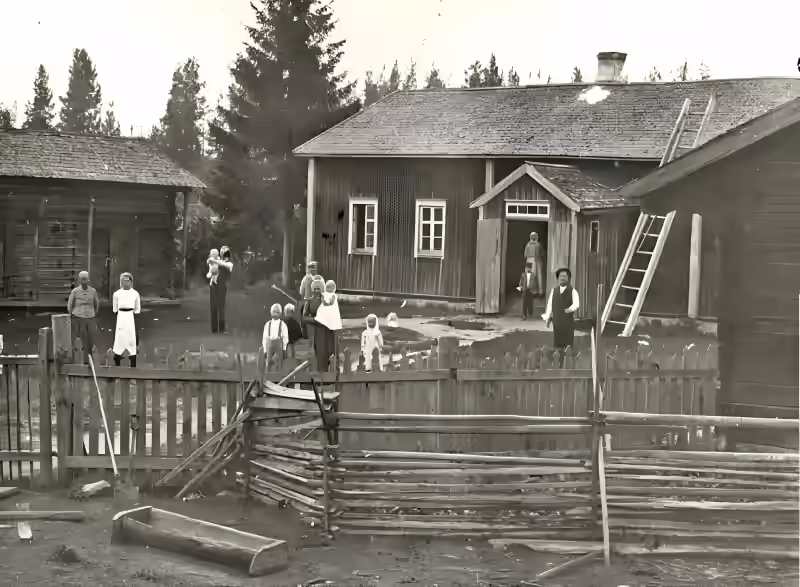 History of Savonranta - farmhouse courtyard