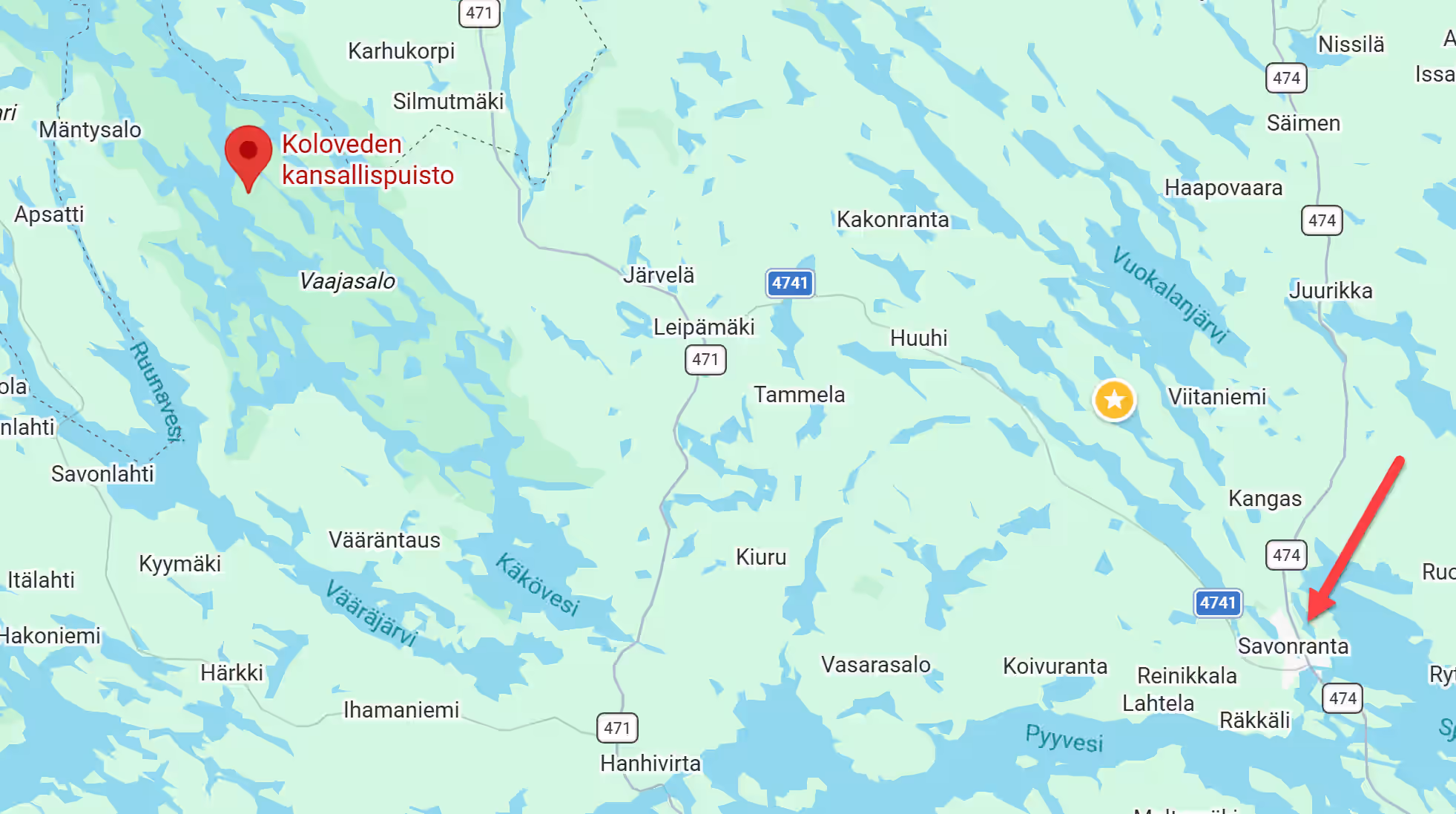 kolovesi map