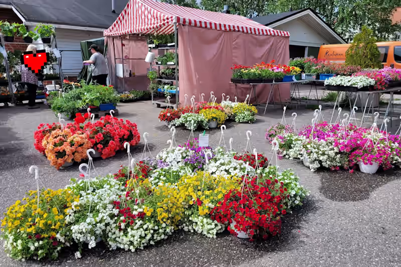 summer flower market savonranta
