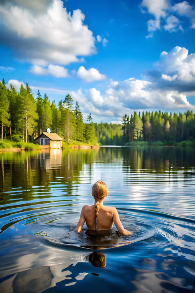 swimming in savonranta Uiminen Savonrannalla