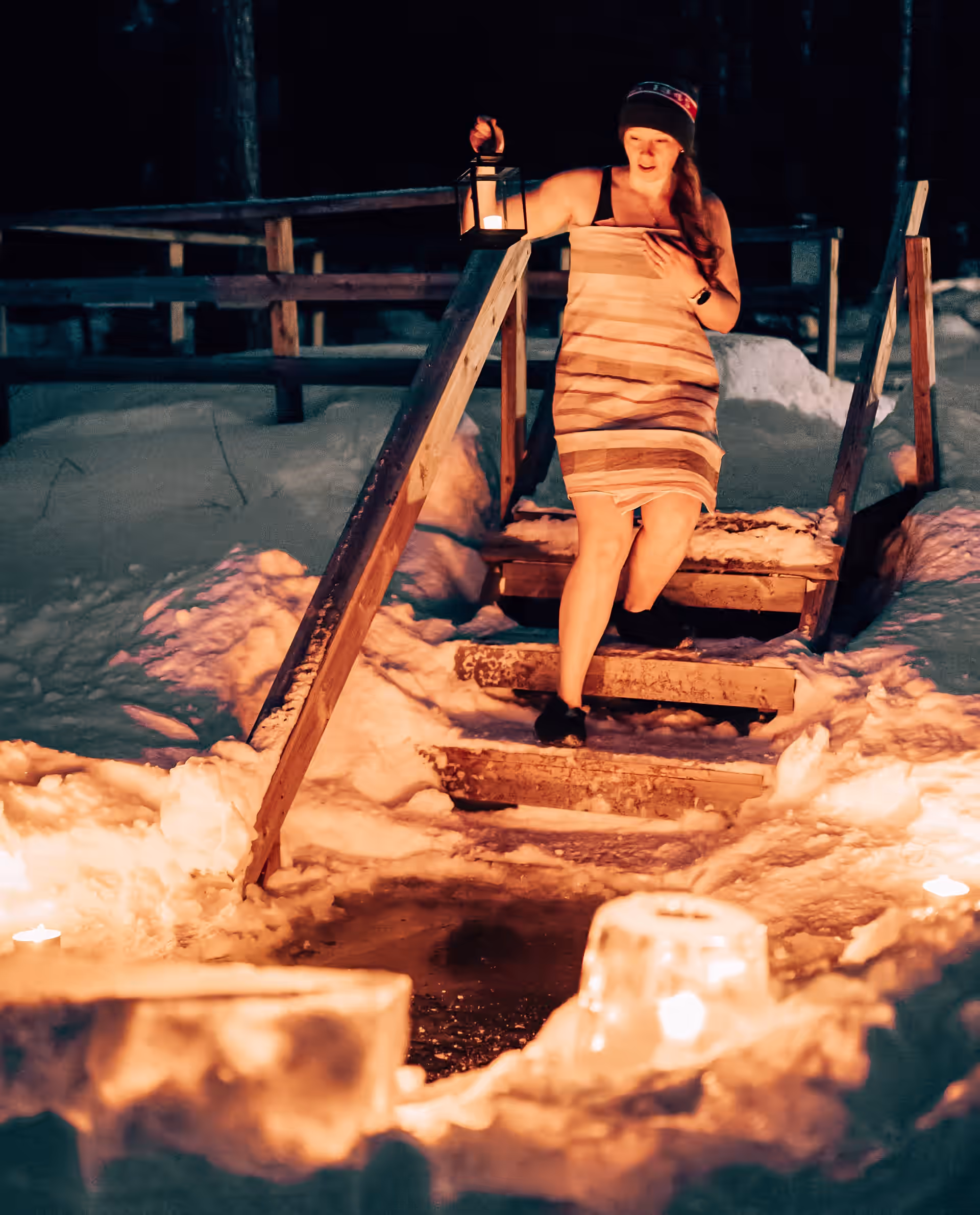 winterswimming in savonranta